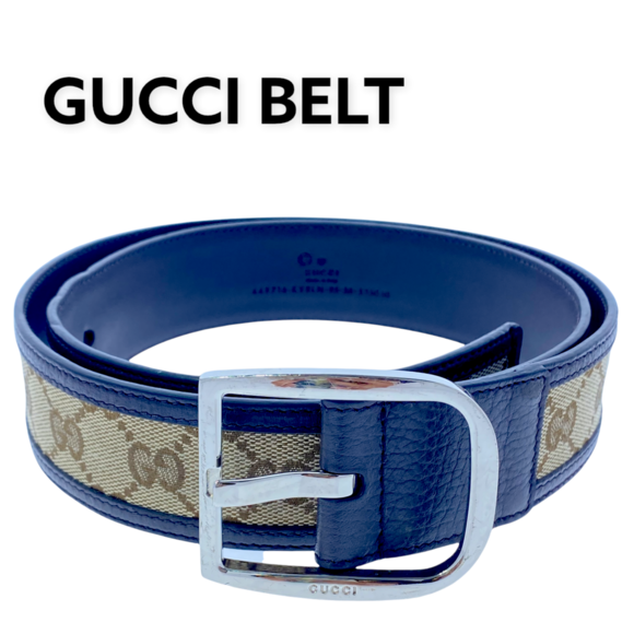 Gucci Accessories - Gucci monogram Canvas & Leather Belt Women